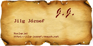 Jilg József névjegykártya